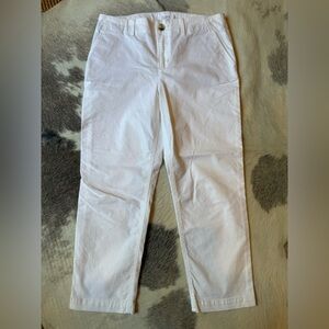 LOFT Cream Slim Pants